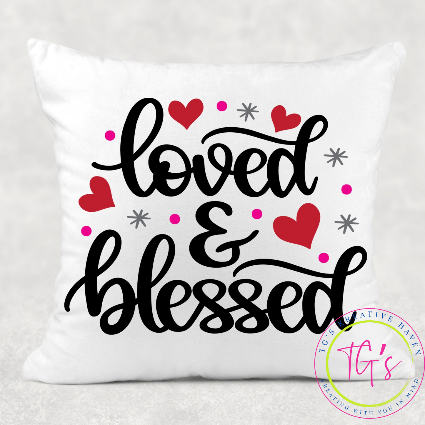 Loved & Blessed Pillow