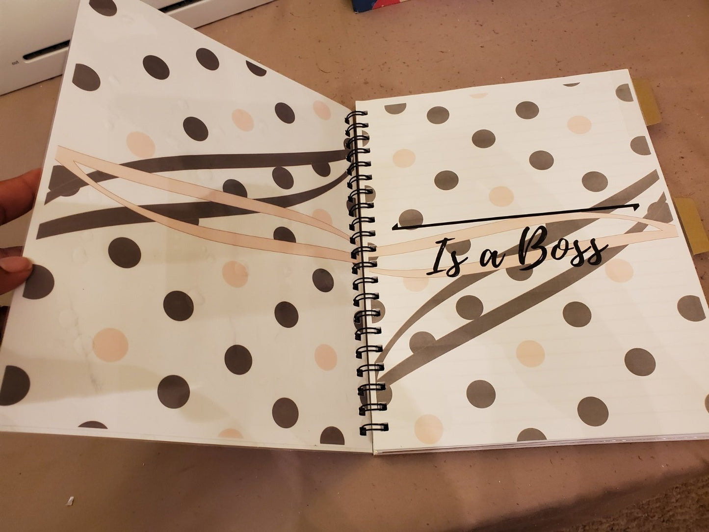 Girl Boss 8.5x11 Spiral Notebook